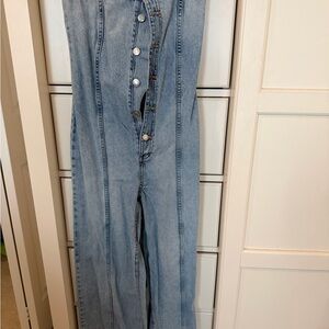 Zara Light Blue Flare Jumpsuit